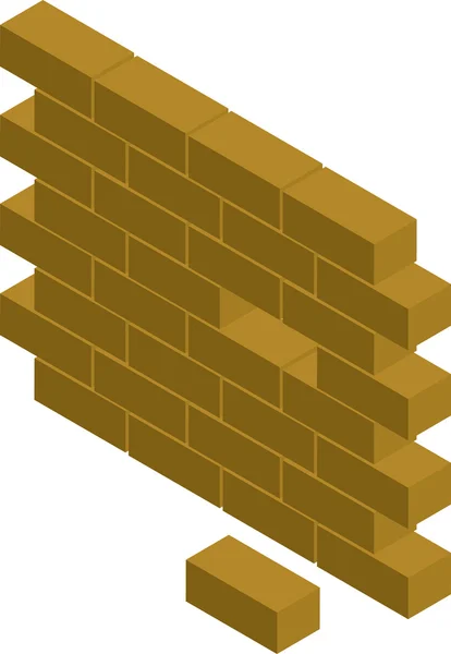 Block vägg — Stock vektor