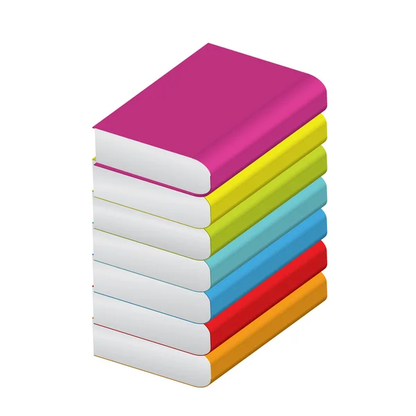 Kolorowe książki — Wektor stockowy
