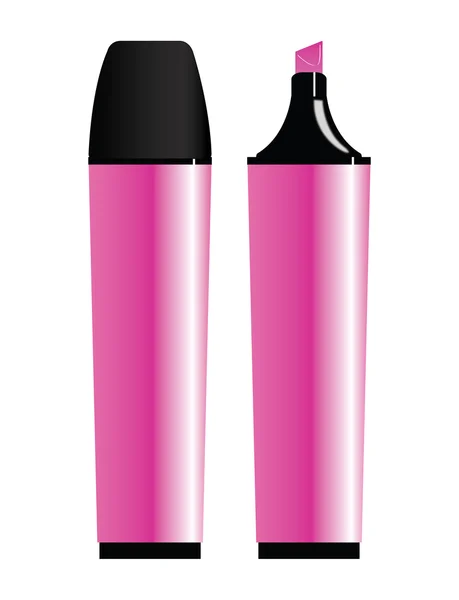 Pink markers — Stock Vector