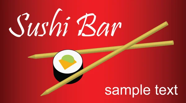 Sushi-kártya — Stock Vector