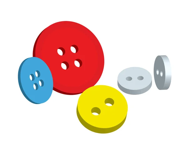 Vector illustration buttons — Stock Vector