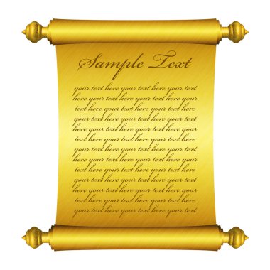 Gold scroll