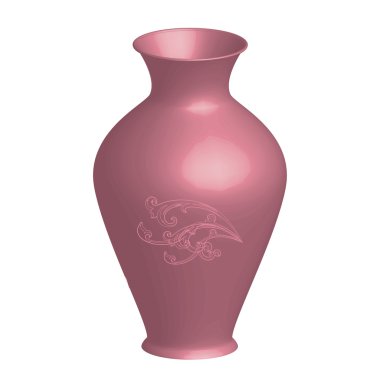 Decorated vase clipart