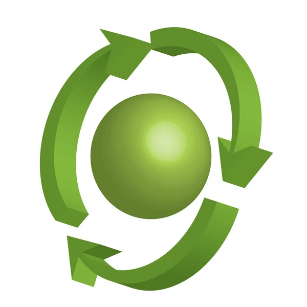 Symbol recyklace — Stockový vektor
