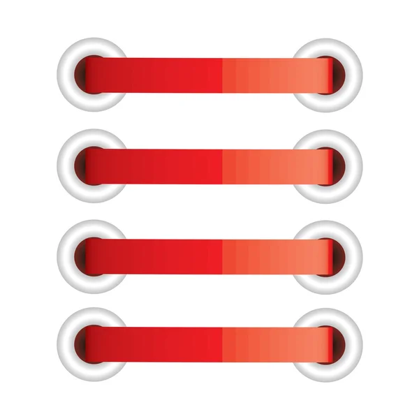 Lacage rouge — Image vectorielle
