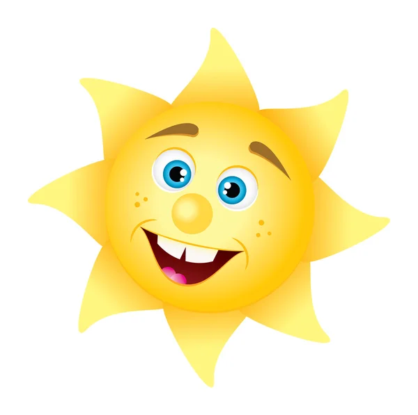 Happy sun — Stock Vector