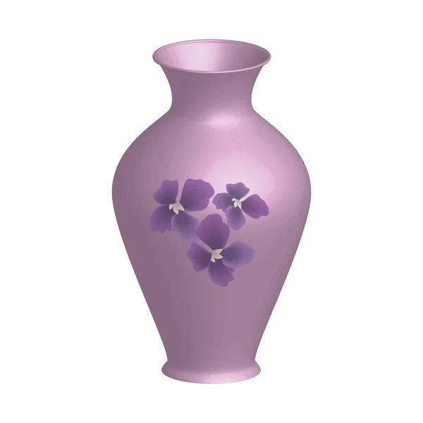 紫色装饰花瓶 — 图库矢量图片