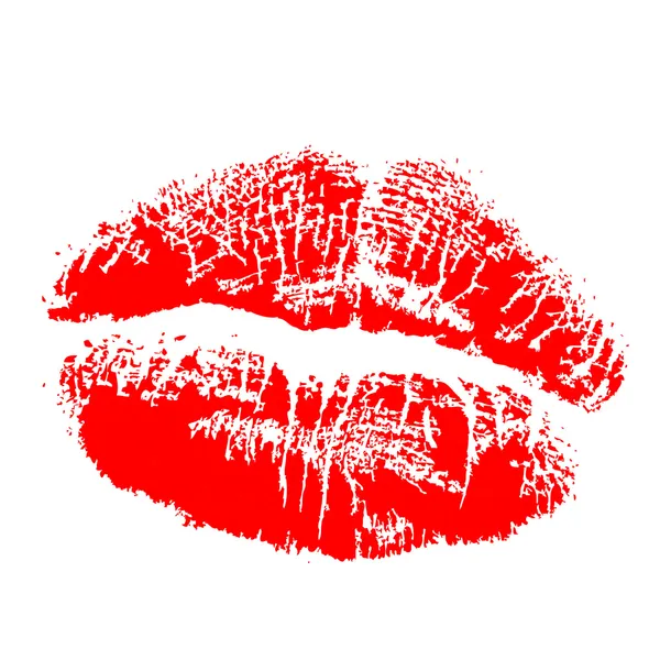 Lipstick kiss — Stock Vector