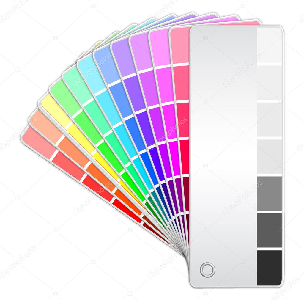 Vector illustration of color fan