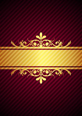 Vector gold & bourdeaux background clipart