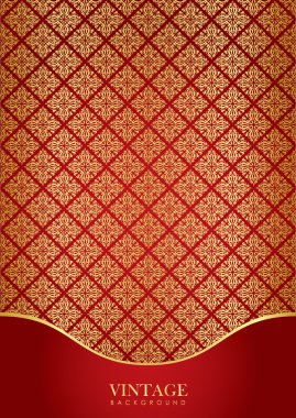 Red & gold luxury background clipart