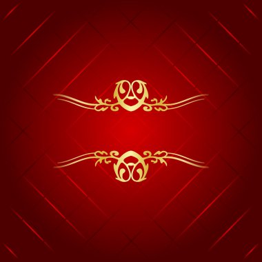 Red & gold luxury background clipart