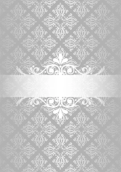 Silver vintage background — Stock Vector