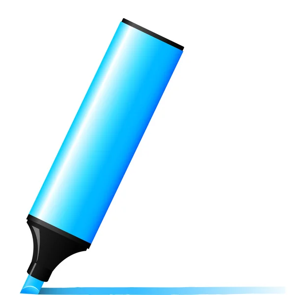 Ilustração vetorial do marcador azul — Vetor de Stock