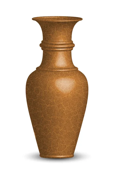Vector illustration of old vase — Stock Vector
