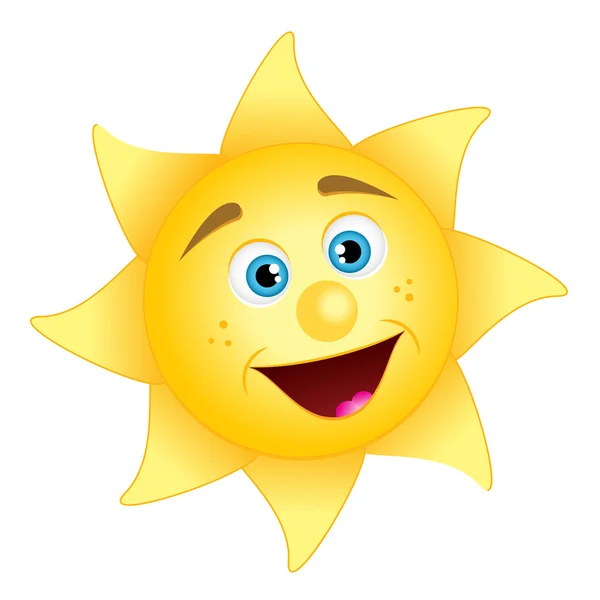 Illustration af lykkelig sol – Stock-vektor