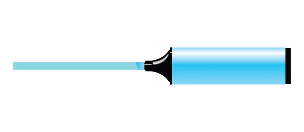 Ilustración vectorial de marcador azul con espacio para su texto — Vector de stock