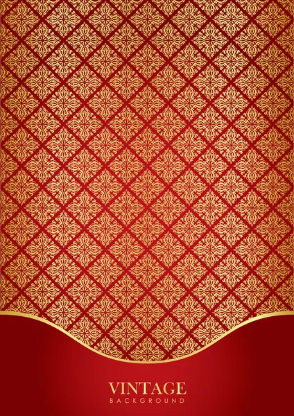 Rouge & or fond de luxe — Image vectorielle