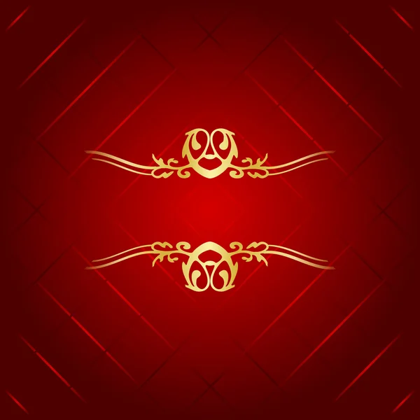 Red & gold luxury background — Stock Vector