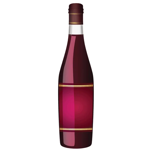 Wektor wino butelka — Wektor stockowy