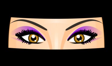 Vector illustration of Arab woman clipart