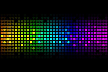 Vector background - colorful lights clipart