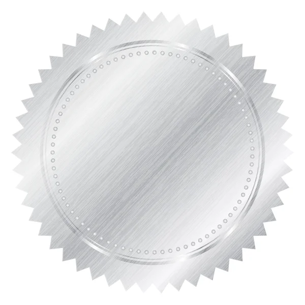 Silver seal — Stock Vector