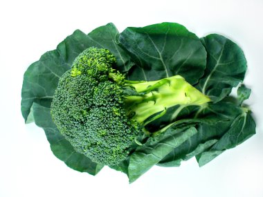 Broccoli and Leaf clipart