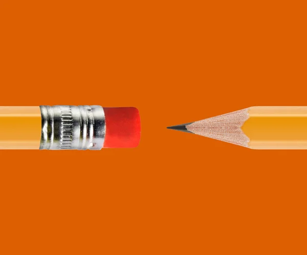 Zaostrzony ołówek żółty — Zdjęcie stockowe