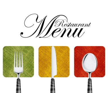 Restaurant menu clipart