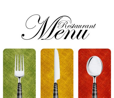 Restaurant menu clipart