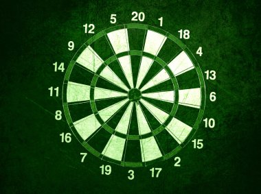 Dart board clipart