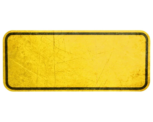 Znak żółty — Zdjęcie stockowe