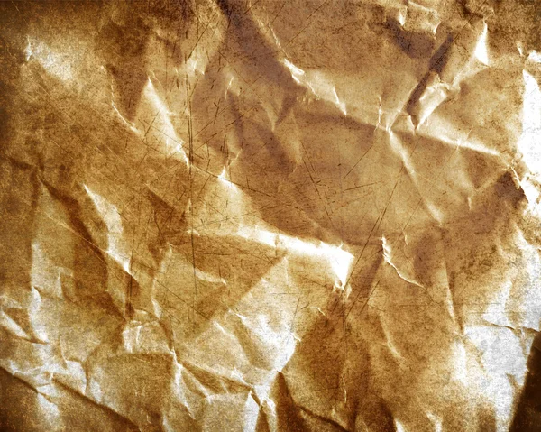 Stary grungy zmięty papier — Zdjęcie stockowe
