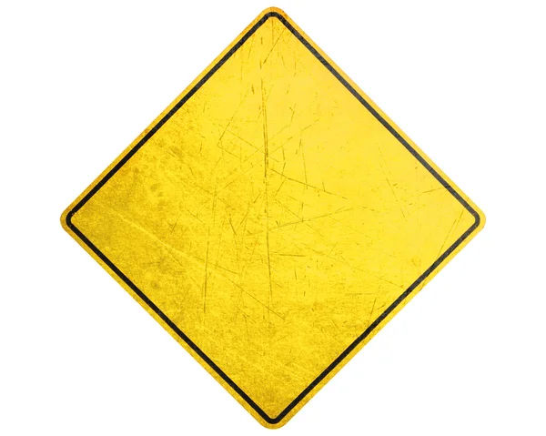 Signo amarillo — Foto de Stock
