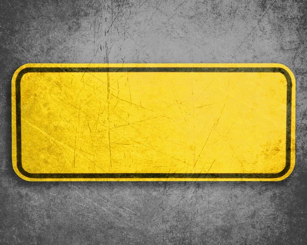 Znak żółty — Zdjęcie stockowe