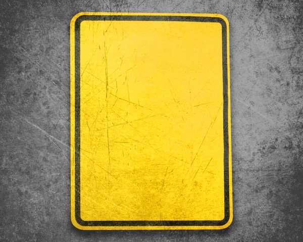 Sinal amarelo — Fotografia de Stock