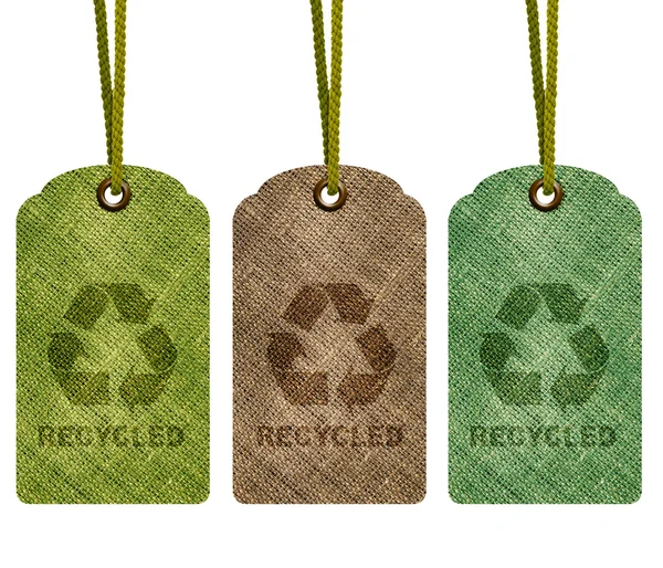 Eco återvinna tag — Stockfoto