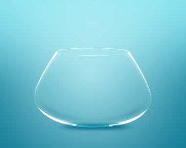 Empty fishbowl clipart