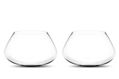 Empty Two fishbowls clipart