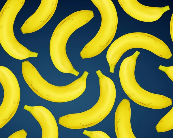 Banán bezešvé vzor — Stock fotografie