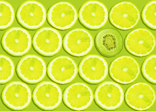 Bezešvé citrónové řezy pozadí — Stock fotografie