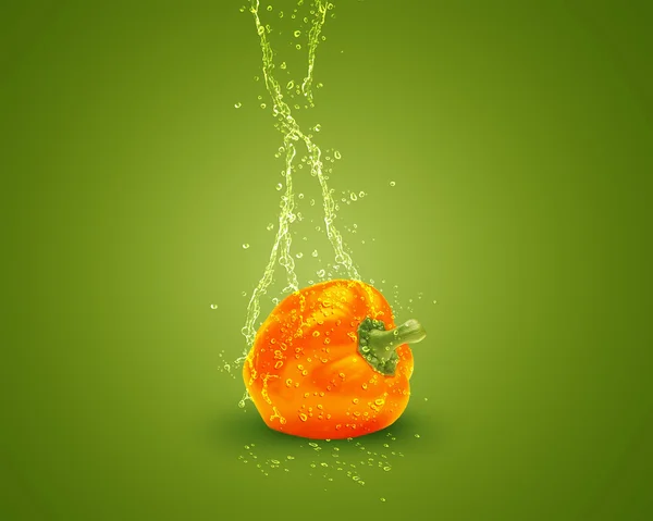 Φρέσκο πορτοκάλι πιπέρι κουδουνιών — Φωτογραφία Αρχείου