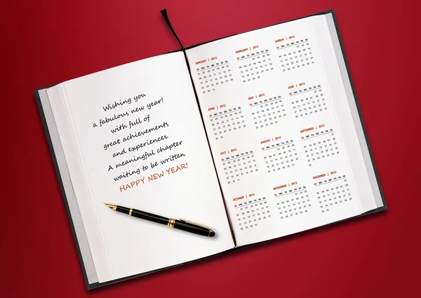 Nieuwe jaar 2012 kalender — Stockfoto