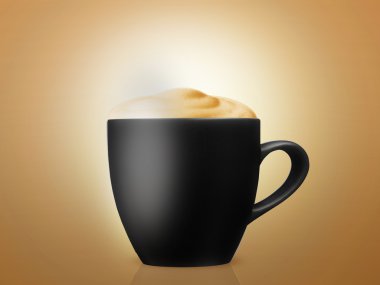 Cup of cappuccino clipart