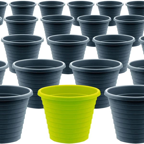 Plastic garden pot — Stock Photo, Image