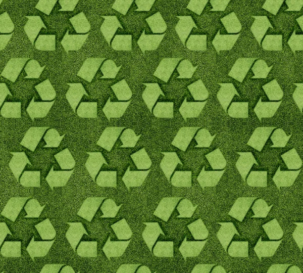 Varrat nélküli Recycle jel — Stock Fotó