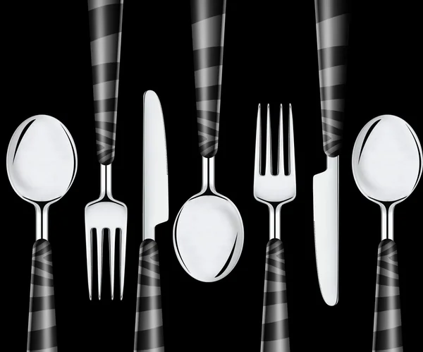 Cucchiaio e coltello a forchetta — Foto Stock