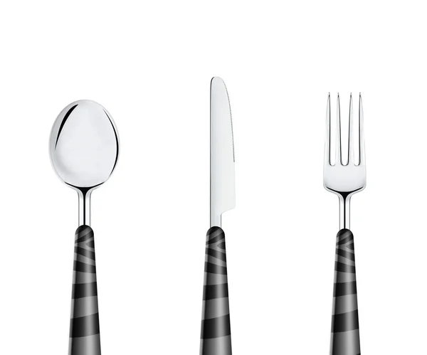 Cuchara de tenedor y cuchillo — Foto de Stock