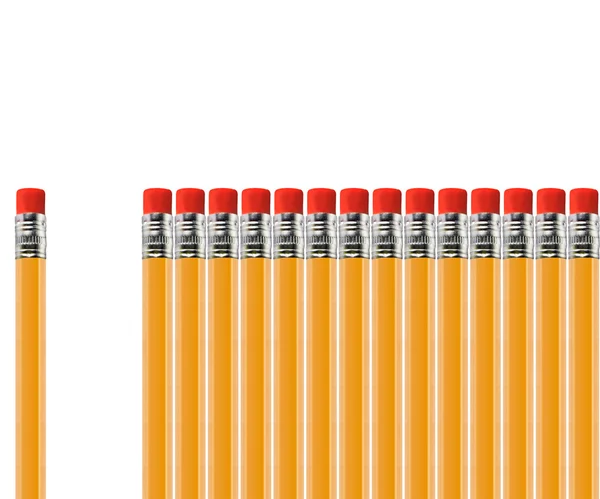 Pencil out of row — Stock Photo, Image